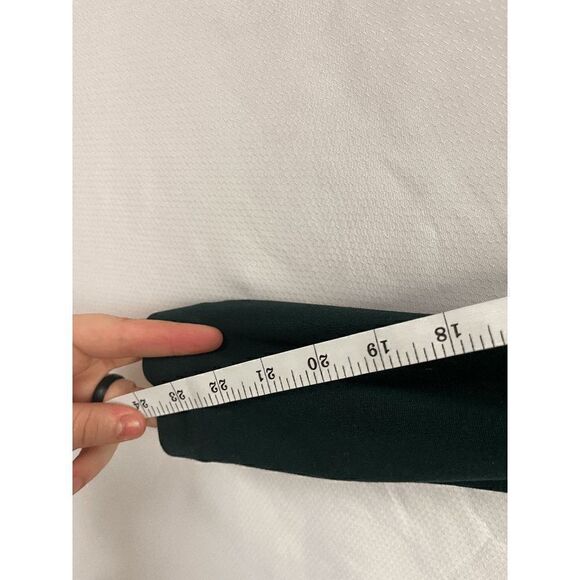 H&M Basic Womens Long Sleeve Crew Neck Jersey Dress Dark Green Size Medium - Picture 5 of 6